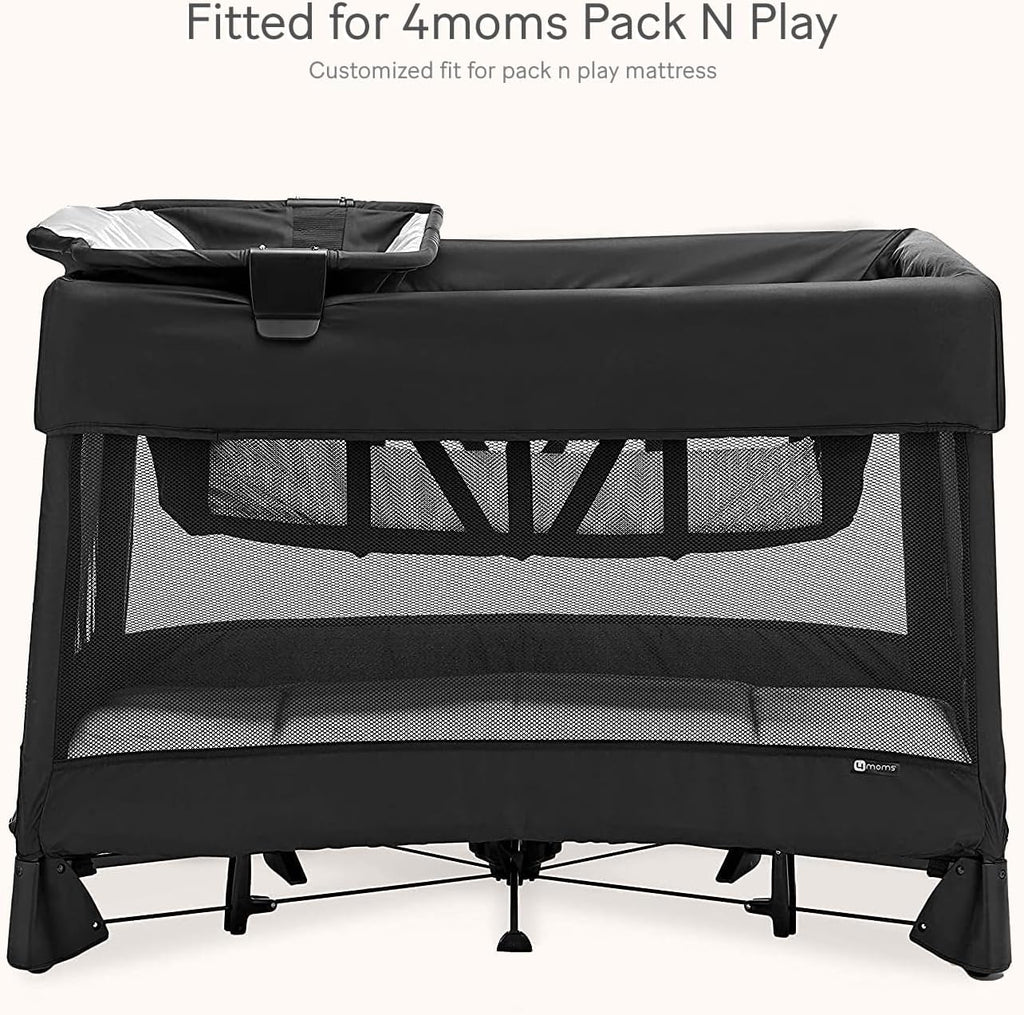 lulumoon Pack and Play Sheets Muslin: Cotton Fitted Sheets for 4moms Pack N Play - Soft Playard Sheets for Boys and Girls 2Pack