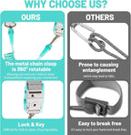 Toddler Harness with Anti Lost Wrist Link - Baby Safety Leash for Kids for Travel for Crowded Parks, Airports