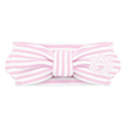 Creative Knitwear Auburn Tigers Infant Girls Pink/White Striped Hair Knot Headband Embroidered Logo - Size Newborn - 4T