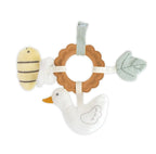 MON AMI Goose and Friends Teether Ring – 8", Soft Silicone Teething Ring, Plush Toy for Infants, Baby Teething Relief, BPA-Free, Easy-Grip, Comforting Teething Toy for Babies, Perfect for Sore Gums