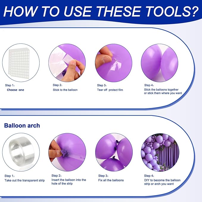 140pcs Purple Round Balloons Different Sizes 18 12 10 5 Inch Latex Balloons for Arch Decoration Party Balloon Kit for Graduation Birthday Party Wedding Balloon Baby Shower Decoration