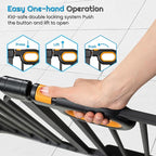 owlie Baby Gate Indoor 75-85 Inch, Extra Wide Safety Gate for Dogs Large Stairway Gate Adjustable Baby Gates Pressure Mount Wide Gate for Pet Stairway Doorway No Drilling Black (30.5'' Tall)