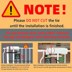 TSAYAWA Extra Wide Walk Through Baby Gate with Door,67-71.5 Inch Wide Presure Mounted No Drill Metal Auto Close Child Gate for Stair Doorway - Indoor Outdoor Safty Gate for Toddler Dog Doggie, White