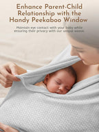 2pk Nursing Cover for Breastfeeding, Soft & Breathable Privacy Poncho, Multi-Use Feeding Shawl, Comfortable & Portable Breastfeeding Cover for Women Includes Mesh Laundry Bag