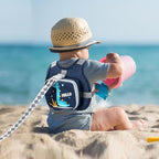 Accmor Toddler Harness Leash+ Reflective Anti Lost Wrist Link, Cute Dinosaur Kids Harness with Leash, Collapsible Child Harness Baby Leash Walking Wristband Protector Belt for Boys Girls Outdoor