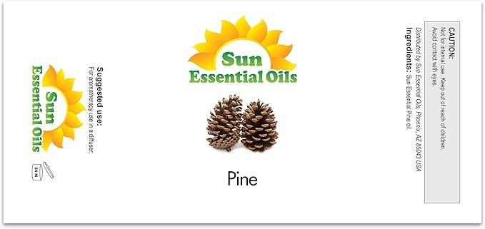 Sun Essential Oils 8oz Pine Essential Oil - Pine Aromatherapy Oil