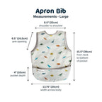 Tiny Twinkle Mess Proof Baby Bib - Waterproof & Lightweight Baby-Led Weaning Apron | 100% Recycled Polyester, Easy Clean & Machine Washable (Dinosaur,Large 2-4 Years)
