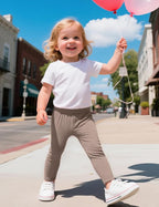 Witwot 3 Pack Baby Girls Leggings Toddler Kids Soft Cotton Pants Size 18M-5T