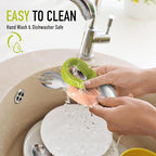 Toddler Utensils - Baby Forks and Spoons Set - Kids Stainless Steel Silverware - Children Safe - Self Feeding - Dishwasher Safe (Orange + Green)