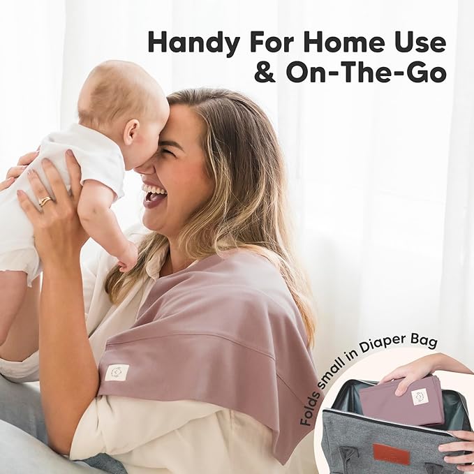 Organic Burp Cloths Baby Boy, Girl - 6-Pack Large Cotton Burping Cloths for Babies, Spit Up Rags, Super Absorbent, Ultra Soft Newborn Rag, Gender Neutral, Machine Washable, Durable (Embrace)