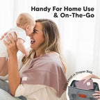 Organic Burp Cloths Baby Boy, Girl - 6-Pack Large Cotton Burping Cloths for Babies, Spit Up Rags, Super Absorbent, Ultra Soft Newborn Rag, Gender Neutral, Machine Washable, Durable (Embrace)