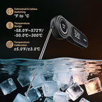 0.5 Seconds Rechargeable Instant Read Meat Thermometer for Cooking, INKBIRD Digital Food Thermometer with VA LCD Screen -58.0℉~572℉ Waterproof Kitchen Thermometer with Magnet, Candy Grill BBQ Frying