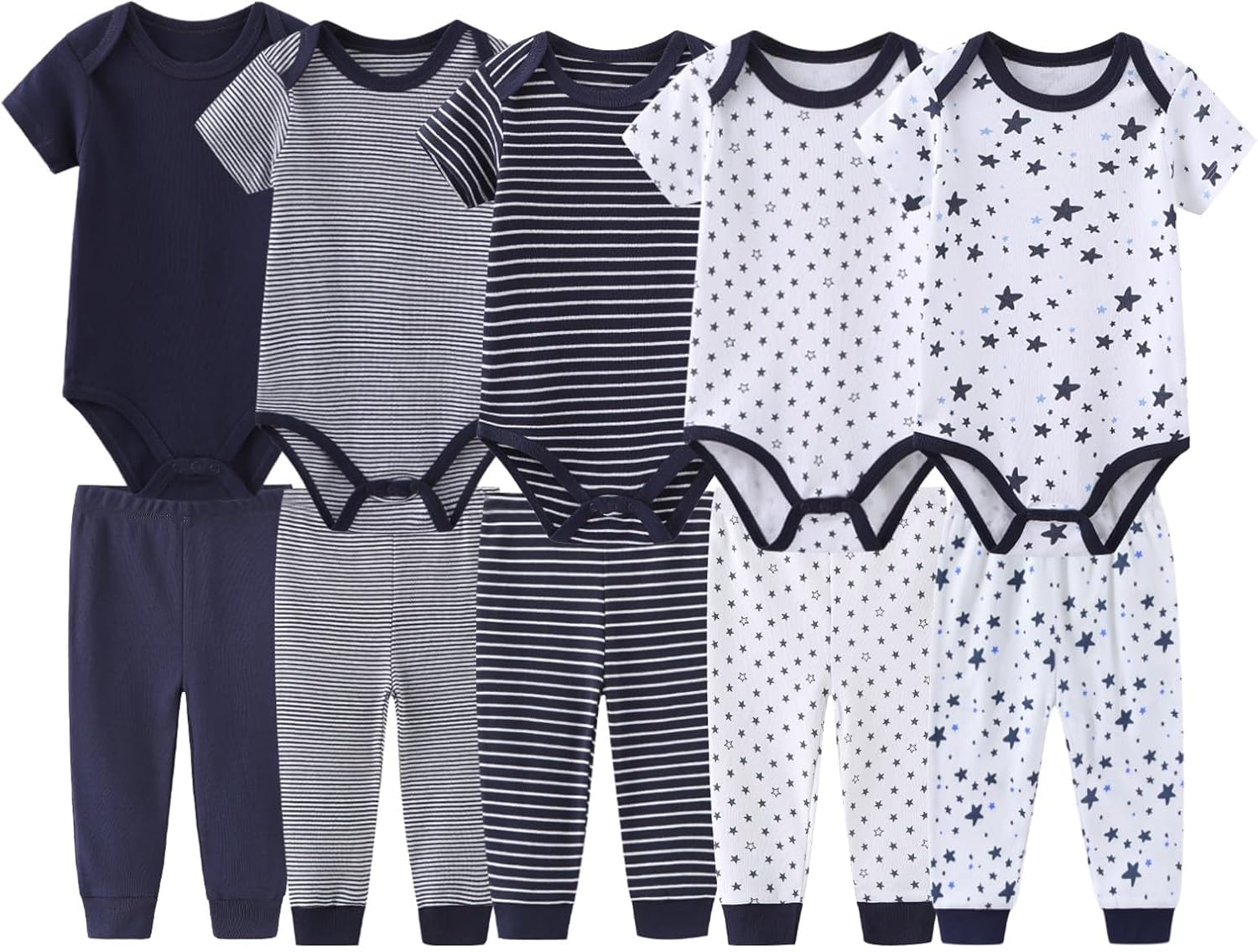 Unisex Baby Boy Girl Pants Sets 10 pack Cotton Casual New born Clothes Comfort Infant Outfit
