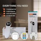 Dual Mode Thermometer for Adults, Kids, and Babies – Infrared Digital Forehead and Ear Thermometer, No Touch with Fever Alarm and Fast Results