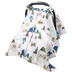 TANOFAR Car Seat Cover Baby, Carseat Covers Baby Boy Girl, Peekaboo Opening Infant Car Seat Cover for Winter, Warm & Cozy, Adventure Mountain