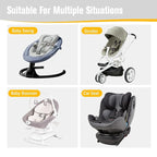 KAKIBLIN Baby Travel Pillow, Baby Neck Pillows for Car Seat, Upgraded Babies Head Pillow, Head and Neck Support Pillow for Car Seat, Pushchair, Travel(Twig)