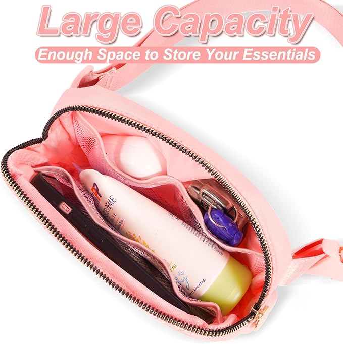 Graduation Gifts for Teens Kids Daughter Sister Her - Birthday Gifts for 3 4 5 6 7 8 9 10 11 12 13 Year Old Girls,Fanny Pack Crossbody Bag Belt Bag Cute Trendy Stuff | Peach,Initial G