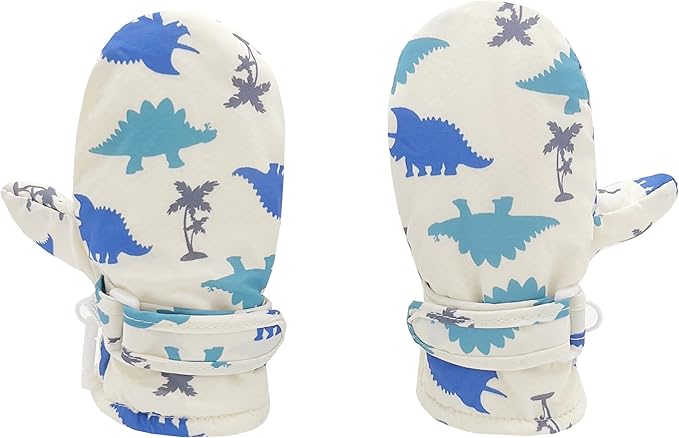 Toddler Gloves Kids Mittens Winter Warm Lined Fleece Gloves Waterproof Snow Baby Mitten for Boys Girls