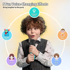 Karaoke Microphone Machine Toys for Kids Adults, Mini Portable Bluetooth Speaker with 2 Wireless Mics, Christmas Birthday Gifts for Boys Girls Ages 3 4 5 6 7 8 9 10 11 12+ Year (Green)