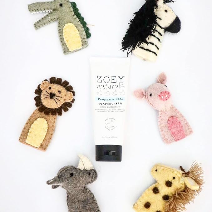 Baby Diaper Cream - Soothing Relief - Rash Protectant & Healing with Zinc Oxide & Kaolin Clay Ointment - Fragrance Free 3.4 oz