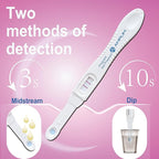 Amplim Early Detection Pregnancy Test Bulk, 10 MIU/mL, 99.9% Accurate HCG Test Midstream, Early Result 6 Days Sooner, Extra Sensitive ept, HPT Easy Home or Clinic Urine Test (10-Pack)