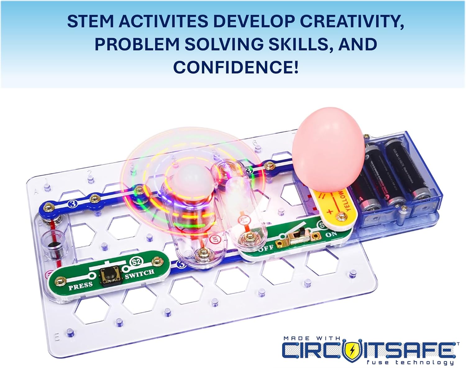 Snap Circuits Beginner, Electronics Exploration Kit, Stem Kit for Ages 5-9 (SCB-20)