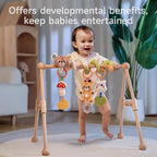 TUMAMA Baby Activity Toy Cute Bear Spiral Toy with Hanging Toys, Clips Detachable Sensory Stimulating Baby Toys 0-3 3-6 Months for Newborn Strollers Bassinets Crib Carseat