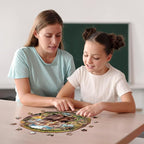 Jigfoxy Wooden Puzzles for Adults, Otter Couple Wood Puzzles Adult, Unique Animal Shape Wooden Jigsaw Puzzles for Adults, Birthday Gifts for Puzzle Lovers Family Friend (S-8.1 * 8.4in-102pcs)