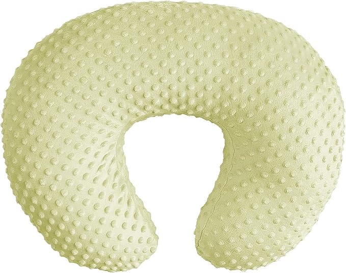 iEvolve Minky Nursing Pillow Cover Breast Feeding Pillow Cover Slipcover U Shape for Baby Boy Girl,Cover Only(Mustard)
