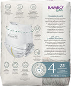 Bambo Nature Premium Eco-Friendly Training Pants, Size 4 (15-31 Lbs), 22 Count