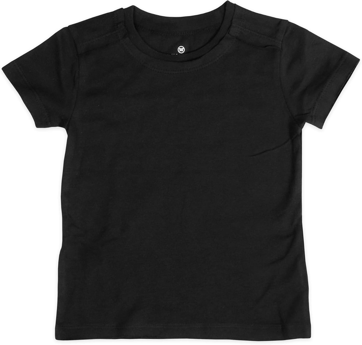 HonestBaby 5-Pack Short Sleeve T-Shirts 100% Organic Cotton Baby, Toddler, Little Kid, Boy, Girl, Unisex