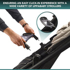 Snack Tray Fits for UPPAbaby Vista V2, Vista, Cruz, Cruz V2, RumbleSeat, RumbleSeat V2, Snack Tray with Cup Holder, Dishwasher Safe, Quick Attachment, Folds with Stroller, Stroller Accessories