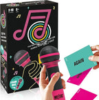 Mic misheard Music Trivia Card Game, Karaoke Party Game for 2-10 Players, Music Card Games with 250 Lyrics (125 Cards) for Family and Adult Christmas & Birthday Gifts