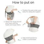 NeoTech Care Adjustable Maternity Belt - Light and Breathable Pregnancy Belly Support Band for Pregnant Women (Grey, Extra Large Size)