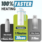 Portable Bottle Warmer for Baby on The Go, 16.91oz 100% Faster Heating & Precise Temperature Control, Leak-Proof Design, Child Safety Lock, Ideal for Travel, Formula & Breast Milk Warmer