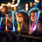 28 PCS Glow Fiber Wands Sticks, Halloween Glow Sticks, LED Light Wands, Glow in The Dark Party Supplies, Fiber Optic Wands, LED Flashing Sticks, Fiber Optic Light Wand Stick for Party