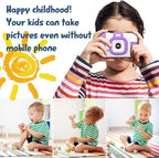 SUZIYO Children Camera, Birthday Electronic Toys for Kids, Upgrade Toddlers Selfie Digital Camcorder 1080P for Age 4-7 Years Old Boys Girls with 32G SD Card, Purple
