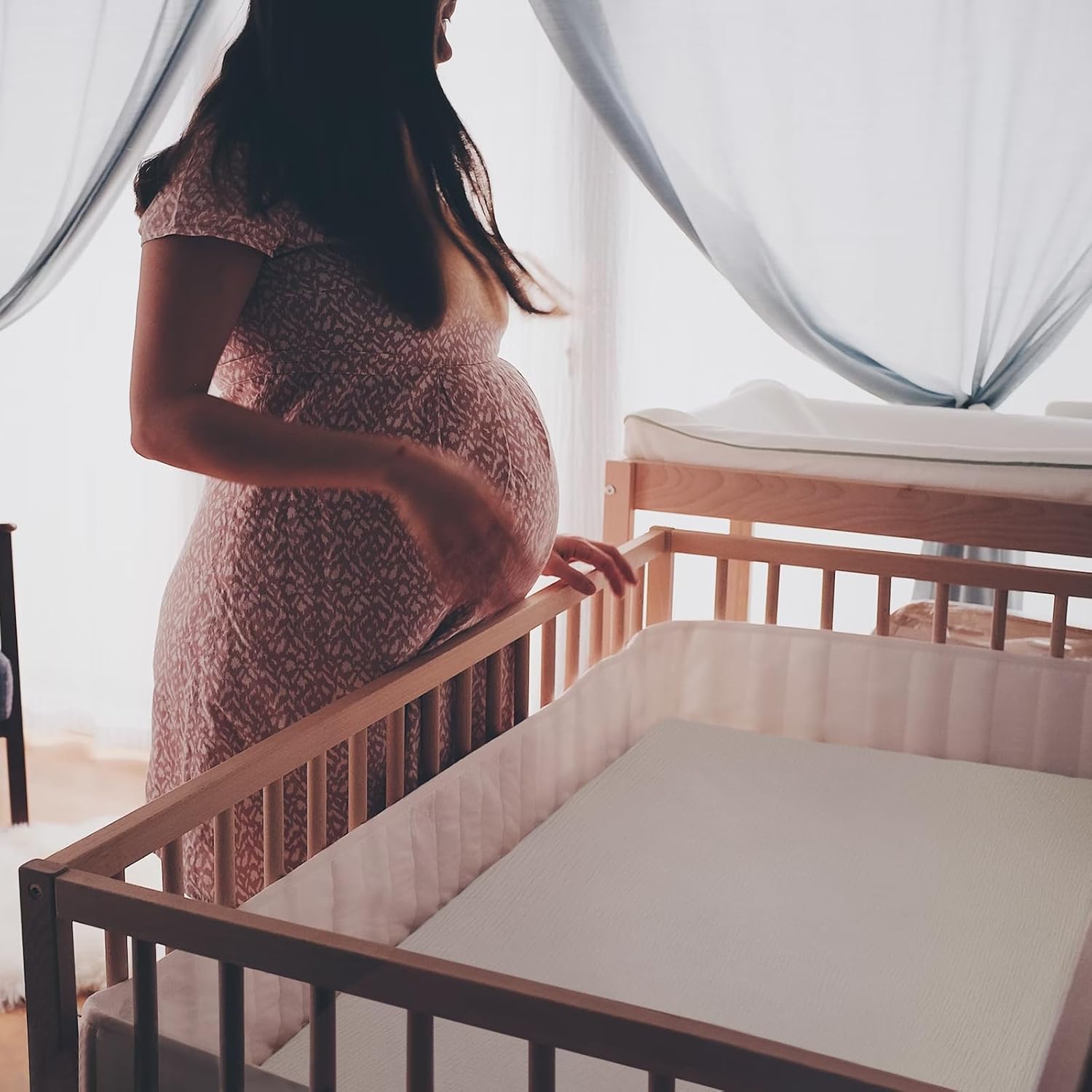 lulumoon Baby Muslin Crib Sheets - Toddler Cotton Fitted Crib Sheets Neutral for Boys and Girls 2Pack