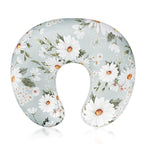 Pea Pod Nursing Pillow Cover Breastfeeding Pillow Slipcover for Moms Soft Breathable Organic Knit Fabric Newborn Infant Feeding Pillow Covers for Baby Girl Boy, Daisy