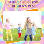 Shappy 6 Pcs Exercise Hoop Detachable Adjustable Plastic Toy Playground Toys Colored Hoop Circles for Teens Games Gymnastics Dog Agility Equipment Party Decor