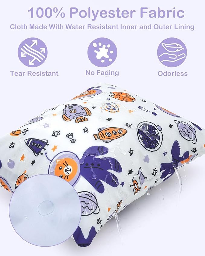 ALVABABY 3 Cloth Diaper Wet Dry Bags Waterproof Reusable with Two Zippered Pockets Travel Beach Pool Daycare Soiled Baby Items Yoga Gym Bag for Swimsuits or Wet Clothes Small Medium Large 3L-ZM28