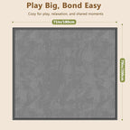 Baby Play Mat for Floor, 1.3'' Thick Memory Foam Tummy Time Mat - Super Soft Coral Velvet Nursery Rug with Non-Slip Backing, Crawling Rug for Toddlers/Infants, Yoga & Tatami Use, 71''x 79''