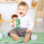OUOZZZ 10" Soft Boy Baby Doll for 1 Year Old Boys - Dinosaur Toys for 1 Year Old Birthday Christmas Plush Gift for Toddler Adorable First Buddy Doll