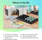 Evo Classroom Kit (12 Bots): Interactive Coding Robot, Kids Ages 5+, Includes 12 Evo Robots, Color Code Markers, Charging Cradle, Bot Stickers, Access to 700+ STEAM Lessons, Educators & Parents