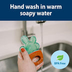 Dr. Brown's AquaCool Water-Filled Teether, Cooling Baby Teether Toy for Sore Gums, Green Cactus, BPA Free, 3m+, 4 Pack