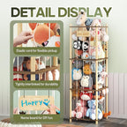 Stuffed Animal Storage, Two-Tone Wood Toy Storage, Space Save Zoo Toy Organizer, Large Capacity Stuffed Animal Holder for Toddler, Gift for Playroom Bedroom Nursery, WJJ-S1