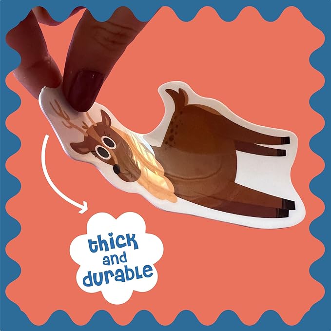 Stick4Ever Jelly Sticker Book - for Kids - Waterproof, Easy to Clean Jelly Stickers for Kids - Reusable Sticker Book for Toddlers with 50 Pcs of Reusable Stickers (Park)