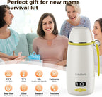 Portable Bottle Warmer for Travel, 212℉ Boil & 149℉ Pasteurization, 17.5oz Milk Warmer for Baby with Temp Control, 16000mAh Bottle Warmer On The Go, Portable Milk and Water Warmer