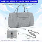 Diaper Bag Tote: Mommy Bag, Baby Bag for Boy and Girl, Mom Hospital Bag, Twins or 2 Kids Diapers Bag