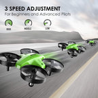 Mini Drone Easy to Fly Drone for Kids & Beginners, Indoor Outdoor Nano RC Helicopter Quadcopter with Auto Hovering, Headless Mode, Remote Control, Children's Day Gift for Boys Girls -Green